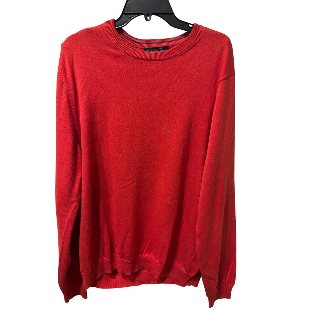⭐️ Men’s Brooks Brothers 100% Supima Cotton Red Pullover Sweater. Size XL Career